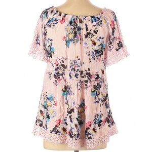 ASOS Pink Floral/Lace Short sleeve Mini Dress XS